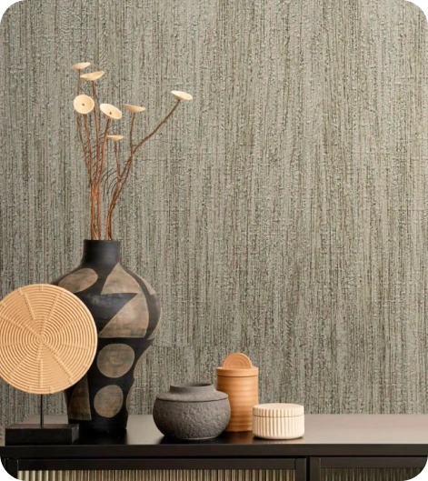 Brown Stripe wallpaper by marburg collection